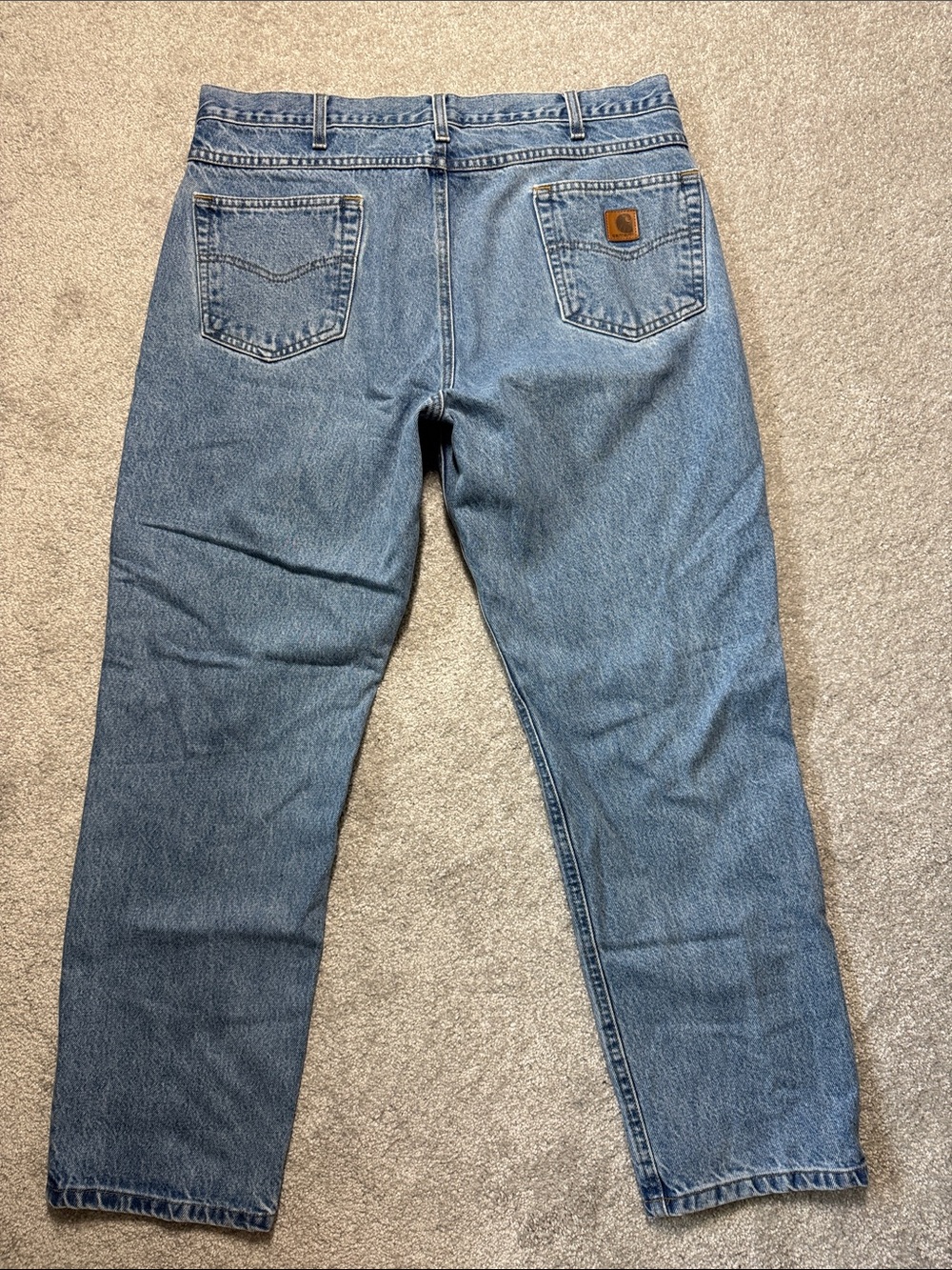 Carhartt Men's Light Blue Traditional Fit Denim Jeans Men's Size 40*38*X30 READ